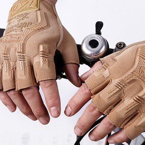 Leather gloves warm men's suede